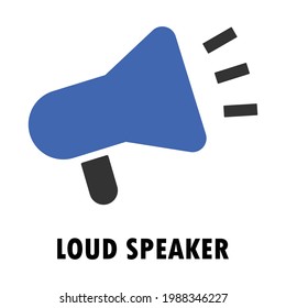 megaphone icon design vector graphic