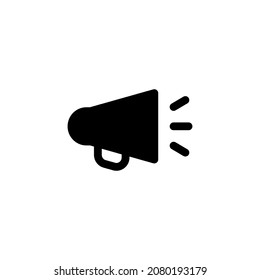 Megaphone icon design vector illustration with symbol announcement, marketing, promotion for advertising business