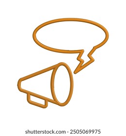 Megaphon-Symbol Design, Vektorgrafik-Vorlage