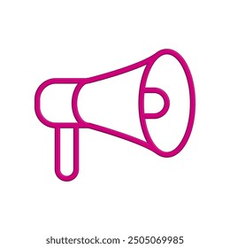 Megaphone icon design vector illustration template