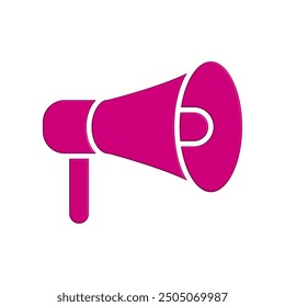 Megaphone icon design vector illustration template
