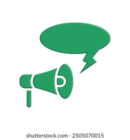 Megaphon-Symbol Design, Vektorgrafik-Vorlage