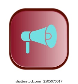 Megaphone icon design vector illustration template
