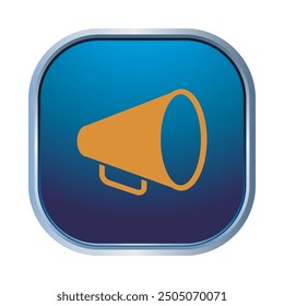 Megaphone icon design vector illustration template