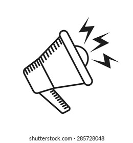megaphone icon design, vector illustration eps10 graphic 