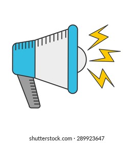 megaphone icon design, vector illustration eps10 graphic 