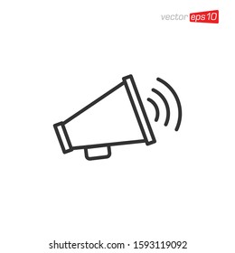Megaphone Icon Design Vector Template