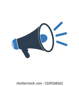 Megaphone Icon. Editable Vector EPS Symbol Illustration. 