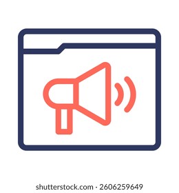 Megaphone Icon Element for Design