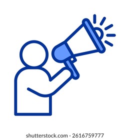 Megaphone Icon Element For Design