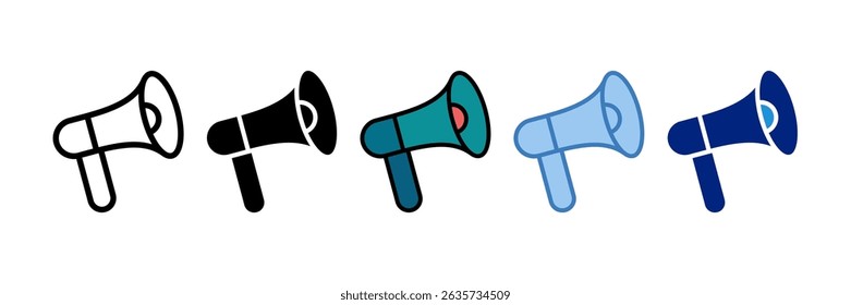 Elemento Megaphone Icon Para Design