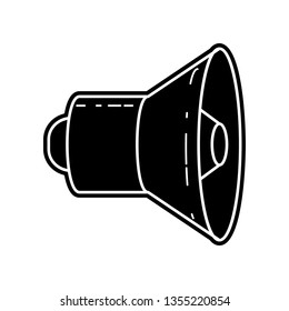 megaphone icon. Element of Media tool for mobile concept and web apps icon. Glyph, flat icon for website design and development, app development