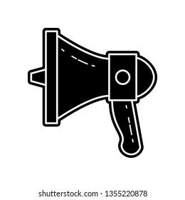 megaphone icon. Element of Media tool for mobile concept and web apps icon. Glyph, flat icon for website design and development, app development