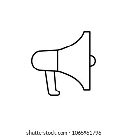 megaphone icon. Element of simple icon for websites, web design, mobile app, info graphics. Thin line icon for website design and development, app development  on white background