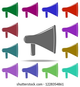 megaphone icon. Elements of Cinema and Teatr in multi color style icons. Simple icon for websites, web design, mobile app, info graphics