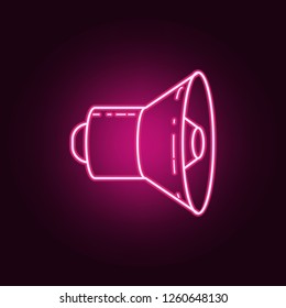 megaphone icon. Elements of Media in neon style icons. Simple icon for websites, web design, mobile app, info graphics