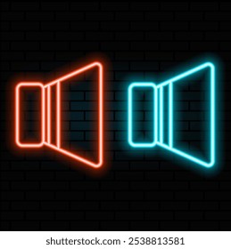 megaphone icon. Elements of Media in neon style icons. Simple icon for websites, web design, mobile app, info graphics.