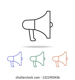 megaphone icon. Elements of simple web icon in multi color. Premium quality graphic design icon. Simple icon for websites, web design, mobile app, info graphics