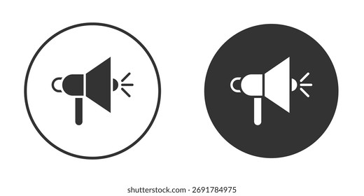 Megaphone icon. filled flat sign for mobile concept. Vector graphics