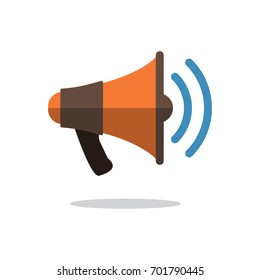 Megaphone Icon Flat Design