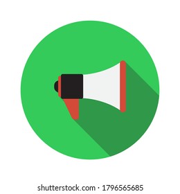 megaphone icon flat design isolated on white background