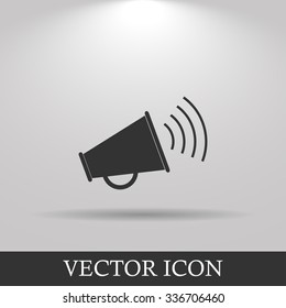 Megaphone icon. Flat design style eps 10.