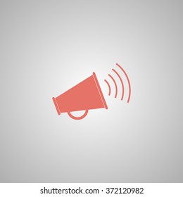 Megaphone icon. Flat design style eps 10