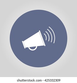 Megaphone icon. Flat design style eps 10