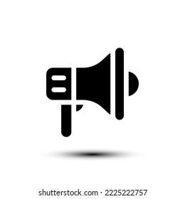Megaphone icon. flat design vector illustration for web and mobile