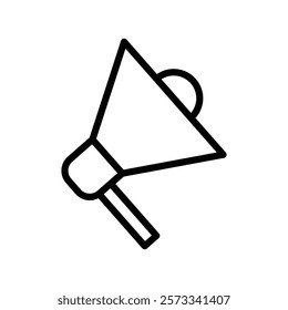 Megaphone icon Flat fill set collection