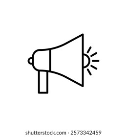 Megaphone icon Flat fill set collection