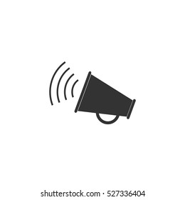 Megaphone icon flat. Illustration isolated vector sign symbol