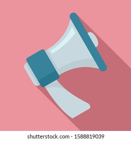 Megaphone icon. Flat illustration of megaphone vector icon for web design