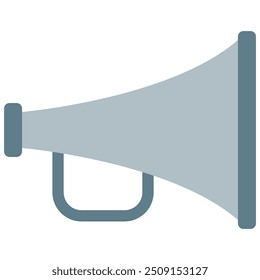 megaphone icon with flat style