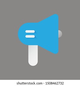 megaphone icon in flat style isolated. Vector Symbol illustration.