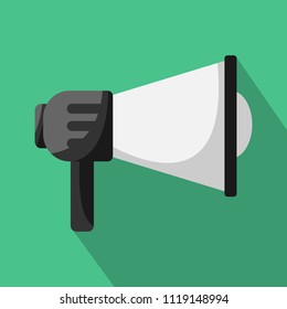 Megaphone icon in flat style. Vector illustration concept Digital marketing. 