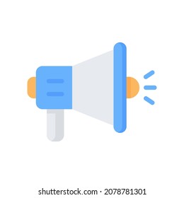 Megaphone Icon, Flat style icon vector illustration, Suitable for website, mobile app, print, presentation, infographic and any other project.