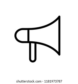 Megaphone icon flat trendy