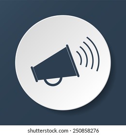 Megaphone icon. Flat vector illustrator Eps  10