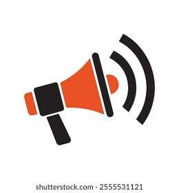 megaphone icon. Megaphone graphic icon. loud speaker icon. Megaphone vector
