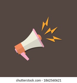 Megaphone icon. Great vectors for social media, campaigns, product marketing, applications, computers, laptops, smartphones etc.