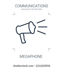 megaphone icon. high quality line megaphone icon on white background. from communications collection flat trendy vector megaphone symbol. use for web and mobile