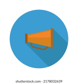 Megaphone icon illustrated in vector