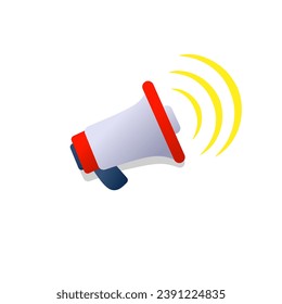 Icono Megaphone Icono Icono Diseño plano