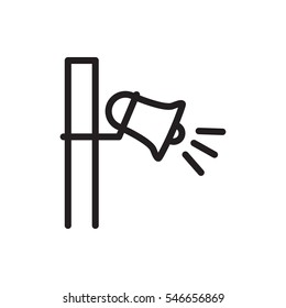 megaphone icon illustration isolated vector sign symbol