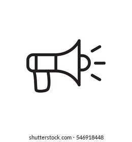 megaphone icon illustration isolated vector sign symbol