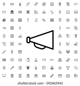megaphone icon illustration isolated vector sign symbol. Company icons vector set.