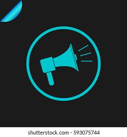 megaphone icon illustration isolated vector sign symbo