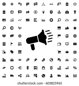Megaphone icon illustration isolated vector sign symbol. marketing icons vector set.