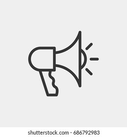 Megaphone icon illustration isolated vector sign symbol